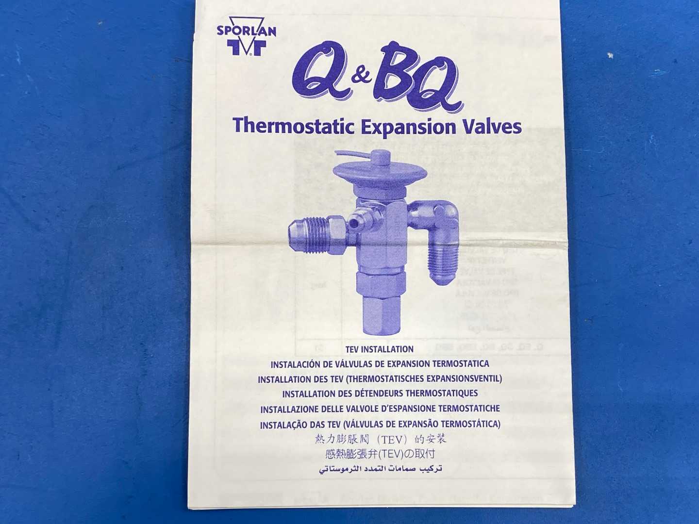 Sporlan Thermostatic Expansion Valve 168554, EBQE Body 4x5x2