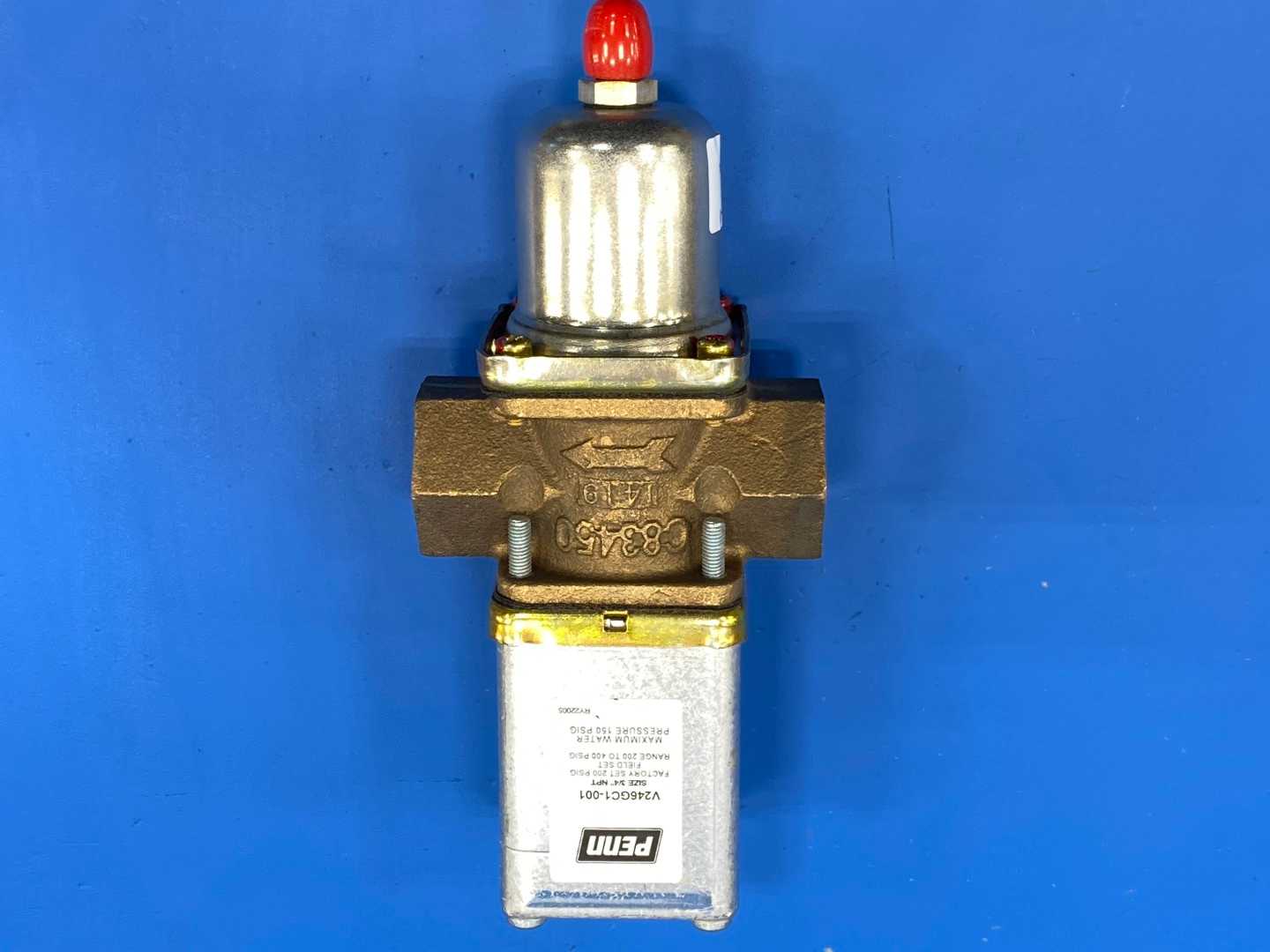 Penn V246GC1-001C, 3/4 NTP Water Valve, 200-400PSI, 1/4 Sae Male 