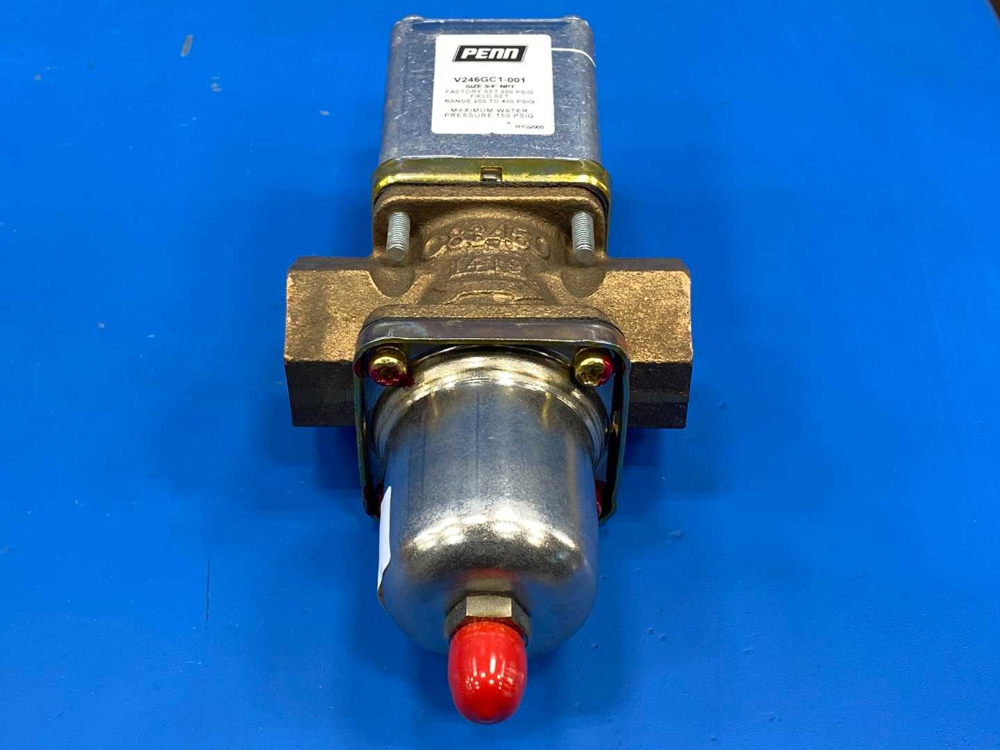 Penn V246GC1-001C, 3/4 NTP Water Valve, 200-400PSI, 1/4 Sae Male 