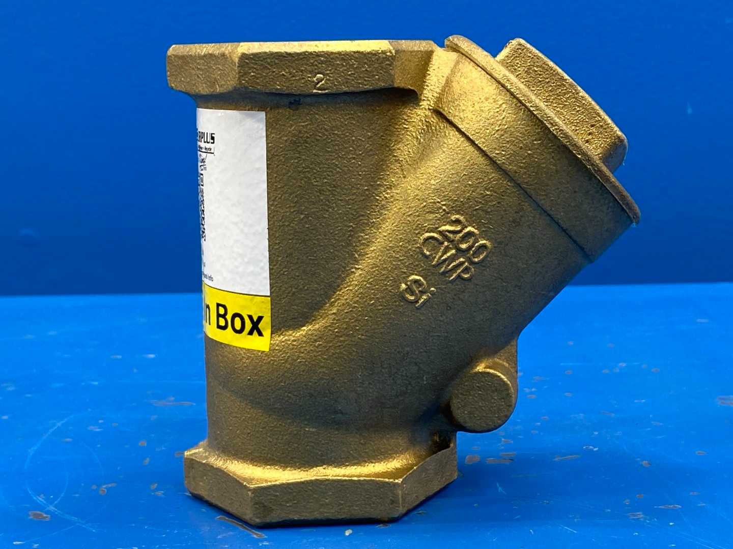 2" Brass Y Pattern Swing Check Valve, 200CWP