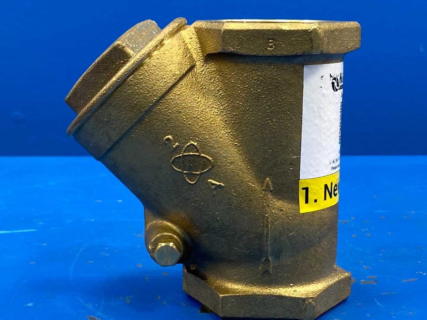 2" Brass Y Pattern Swing Check Valve, 200CWP