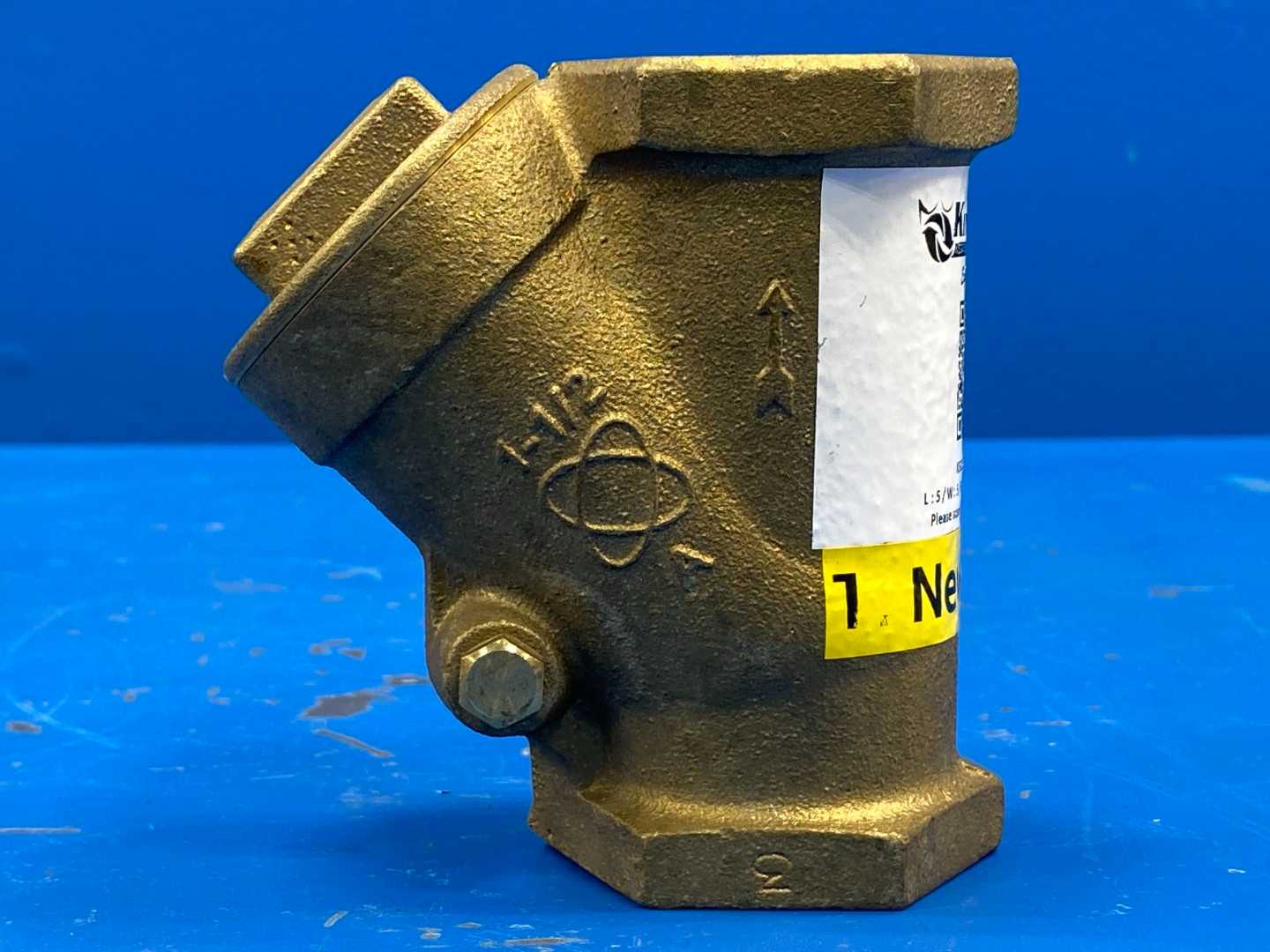 1-1/2" Brass Y Pattern Swing Check Valve, 200CWP