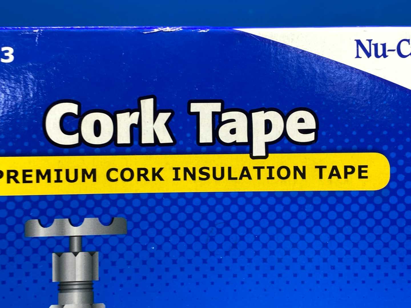 Nu-Calgon Cork Tape, 4217-W3 Premium Cork Insulation Tape,(30Ft, 1/8x2)