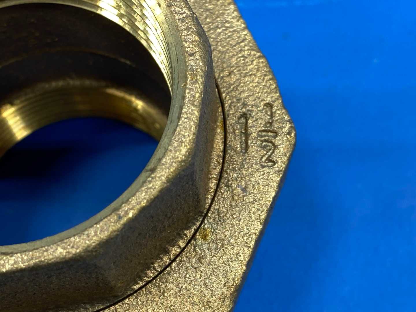 1-1/2" Brass Pipe Union, 125 PSI Rated