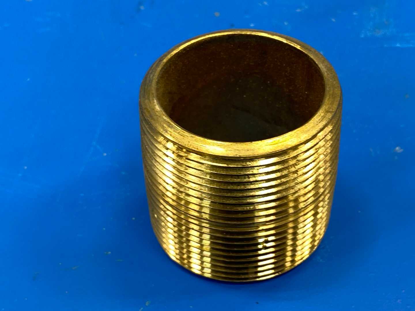 1-1/2" x 1-3/4 Brass Threaded Coupling 