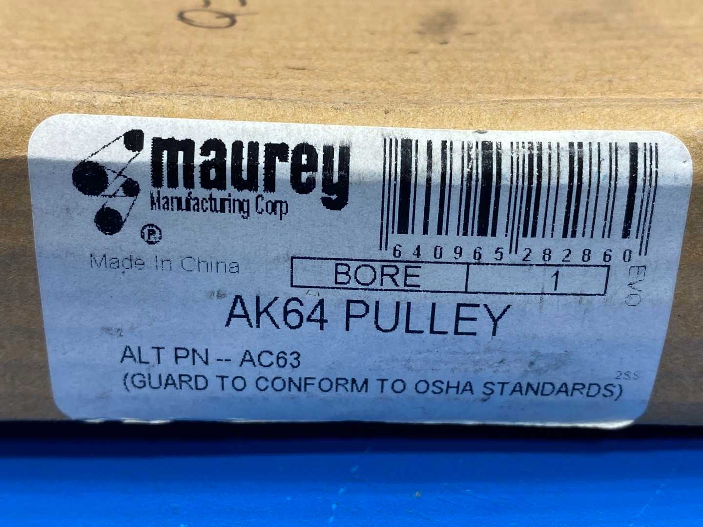 Maurey AK64 Pulley, ALT PN-AC63