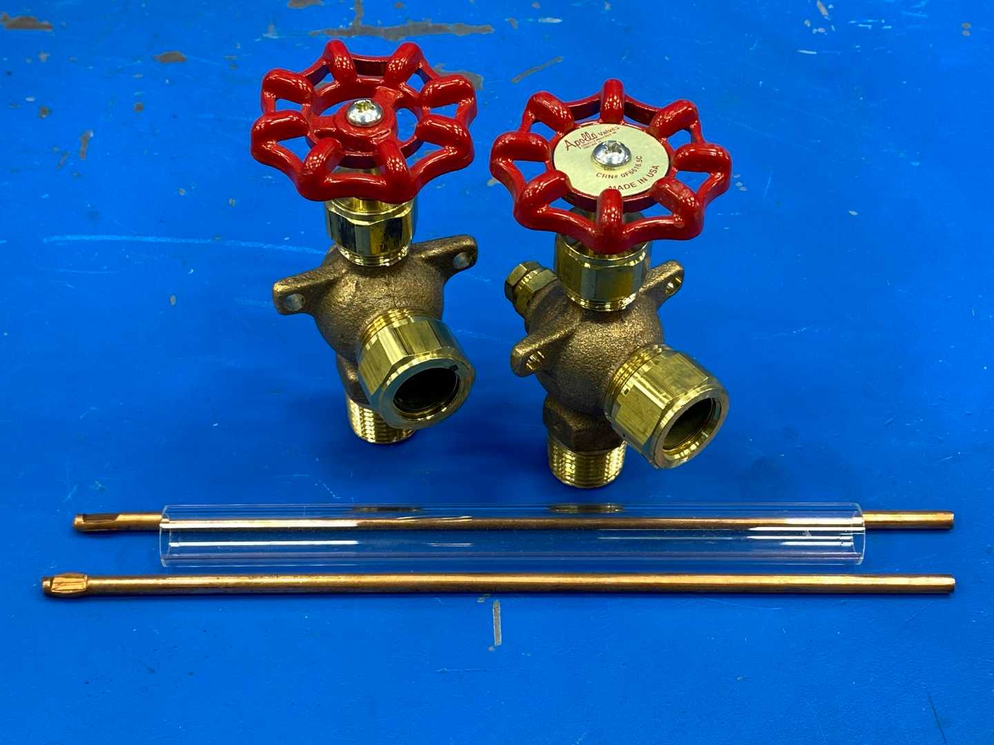 Apollo Valves 20-204-10, 1/2" Water Gauge, Rough Brass 6"-7/8"