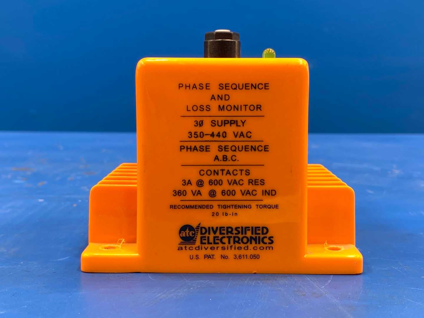 ATC Diversified Electronics Phase Monitor, SLA-380-ALE, 350-440VAC