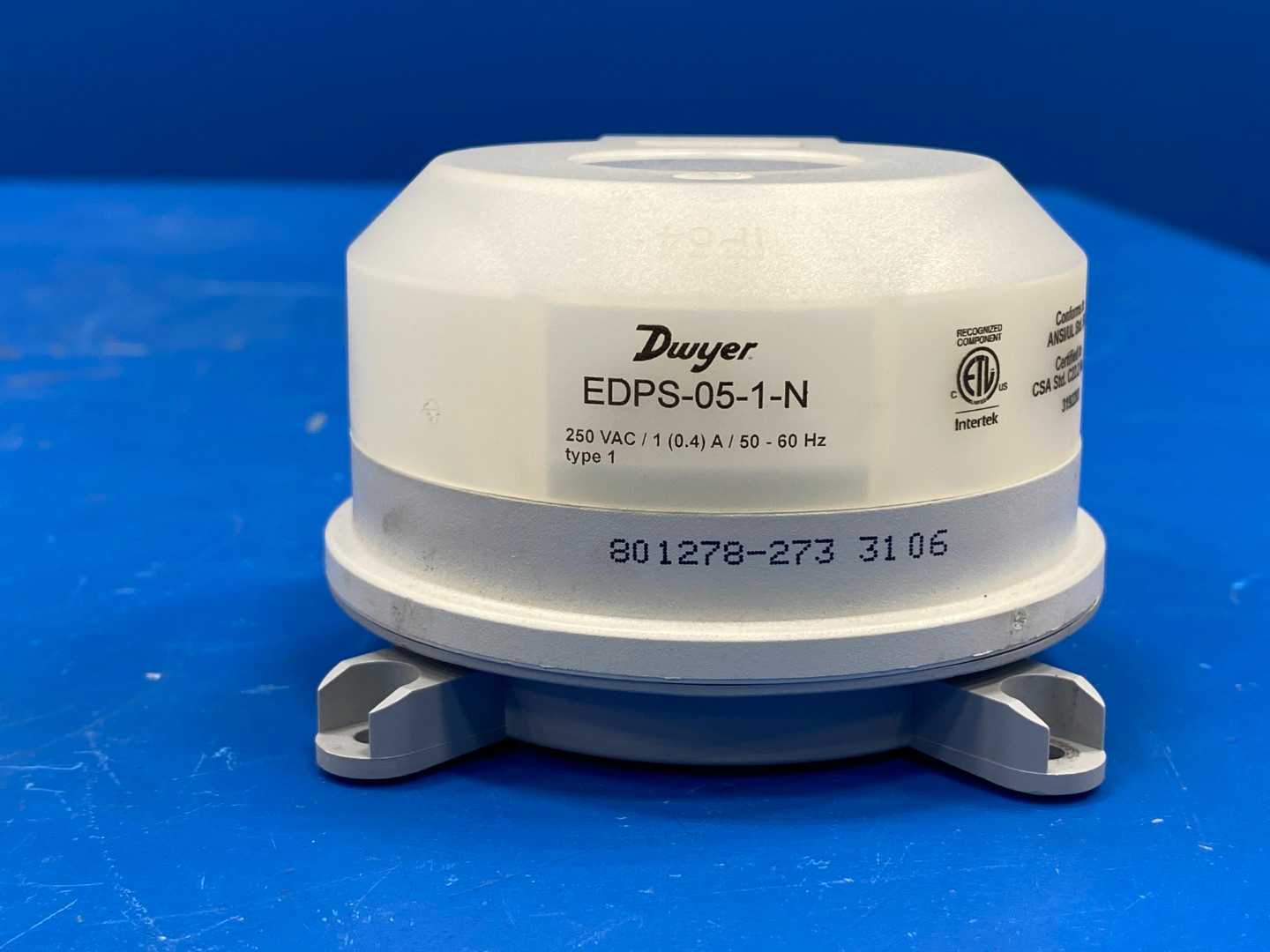 Dwyer EDPS-05-1-N, Adjustable Differential Pressure Switch, 250VAC