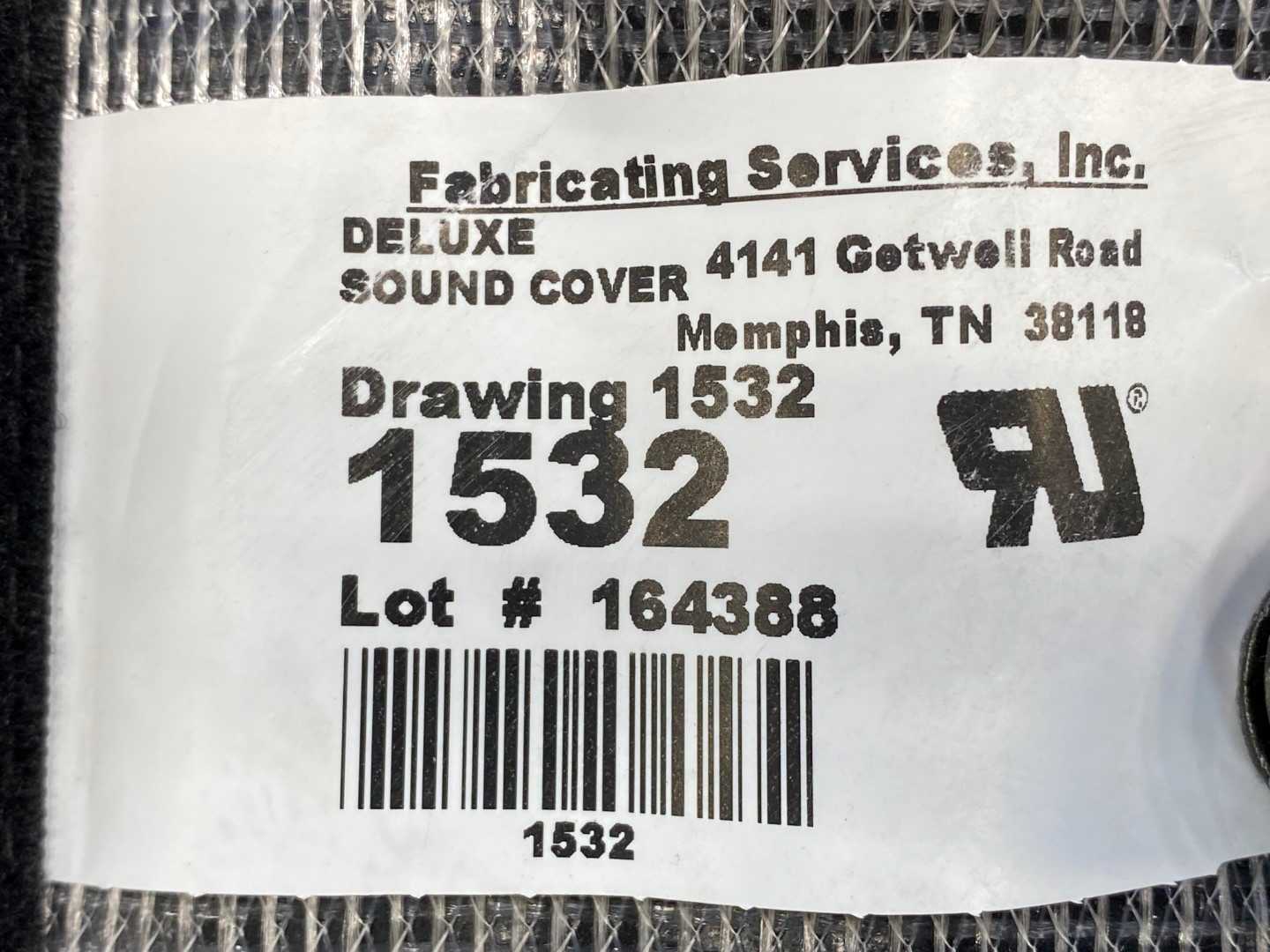 Fabricating Services, Inc Deluxe Sound Cover for Compressors Blanket, 1532