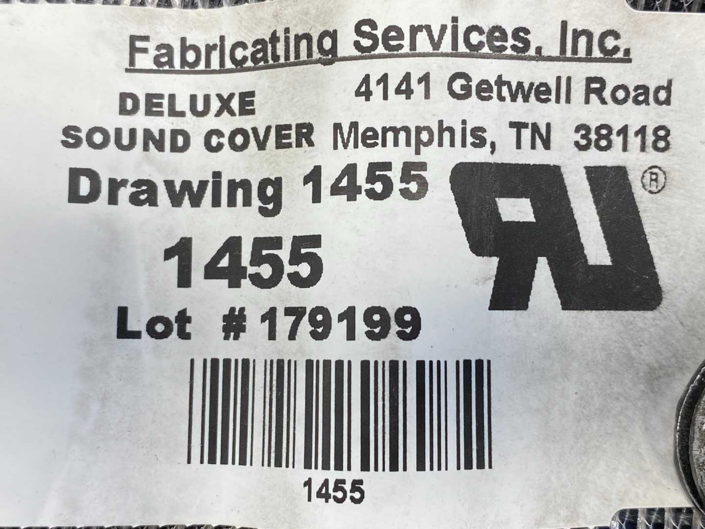 Fabricating Services Inc Deluxe Sound Cover, 1455