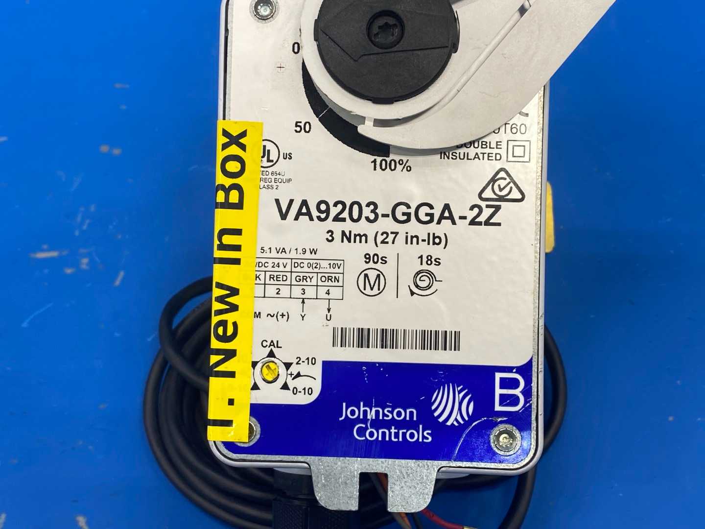 Johnson Controls VA9203-GGA-2ZD, Electric Spring Return Valve Actuator