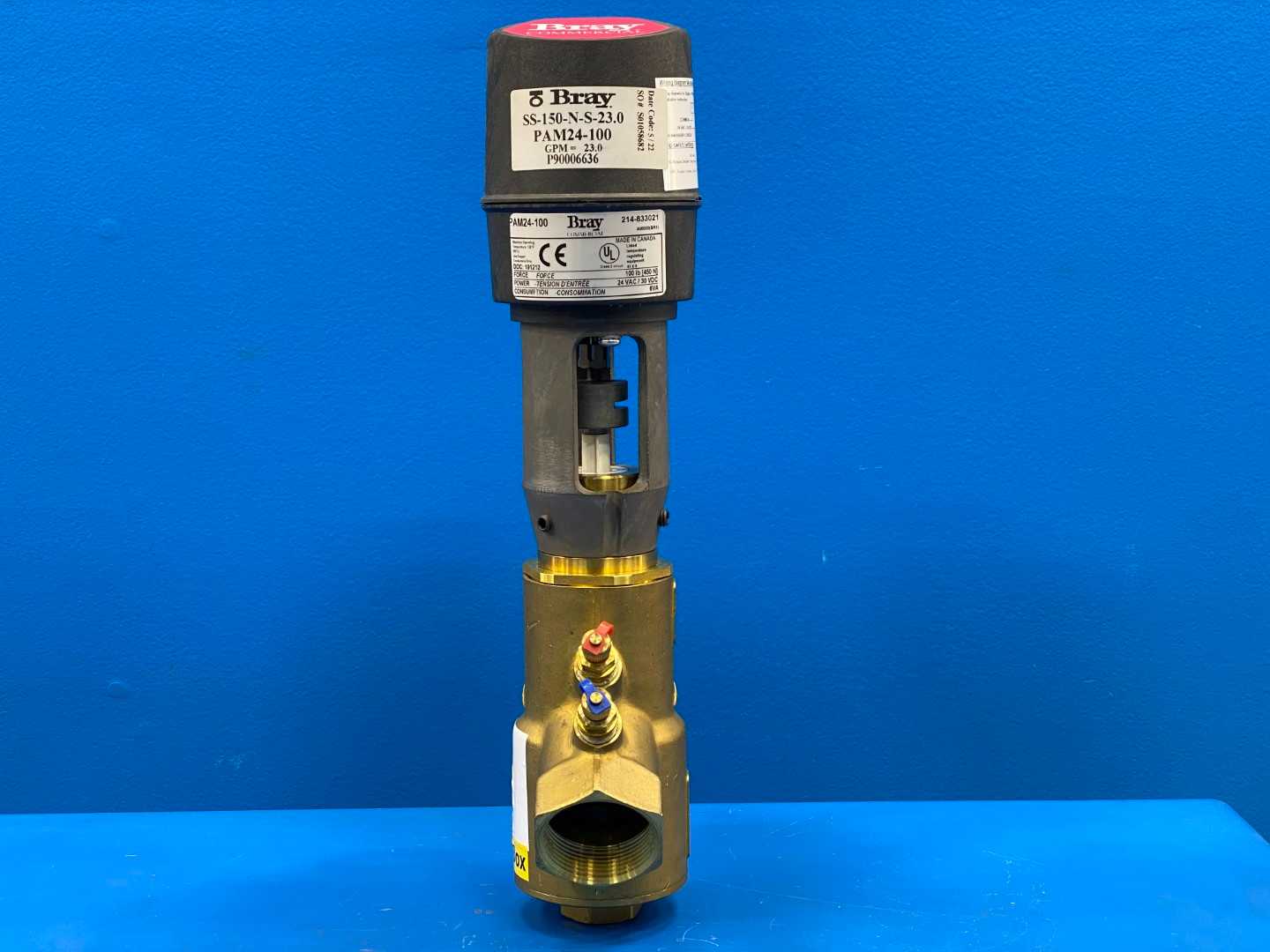 Bray Pressure Independent Control Valve, SS-150-N-S-23.0, Pam24-100