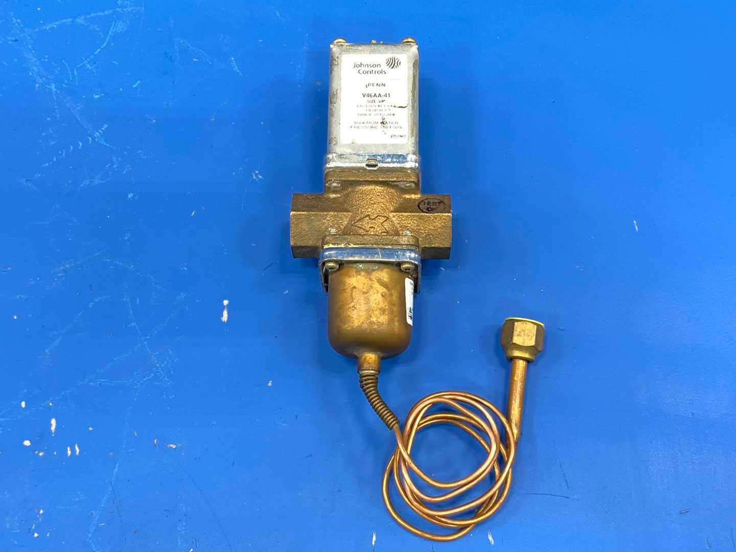 Johnson Controls V46AA-41, Size 3/8", Max water Pressure 150 PSIG