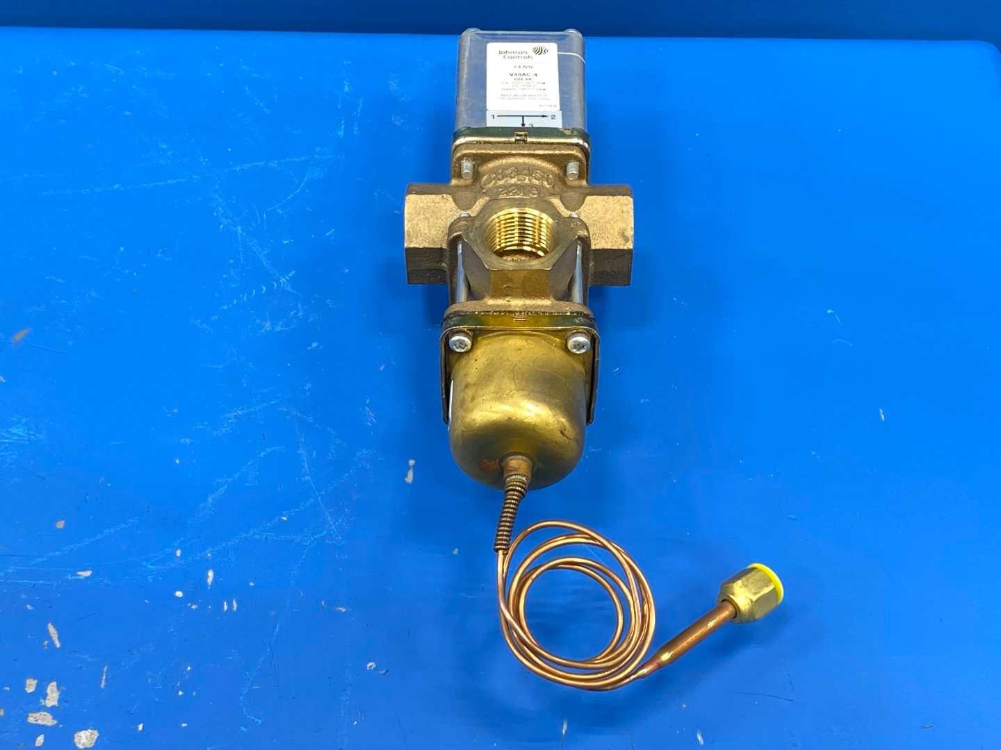 Johnson Controls Regulation Valve, V48AC-4, Size 3/4, Max Pressure 150 PSIG 