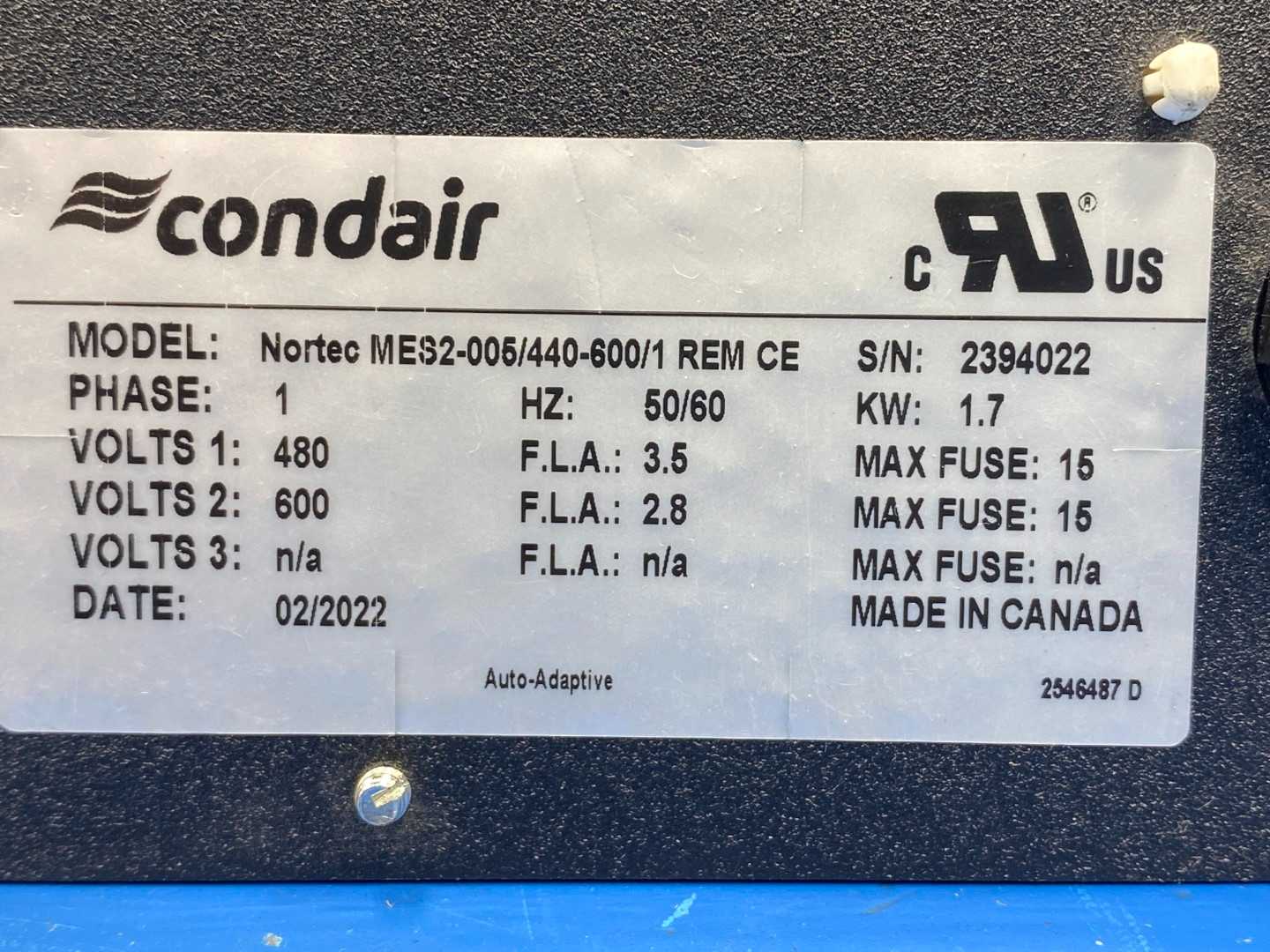 Condair Nortec MES2-005/440-600/1 REM CE, Control Panel ( NO CONECTIVE WIRES)