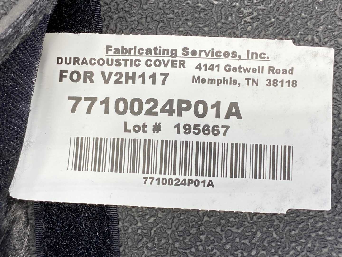 Duracoustic Cover for Dangoss V2H117 - 7710024P01A Fabricating Services Inc