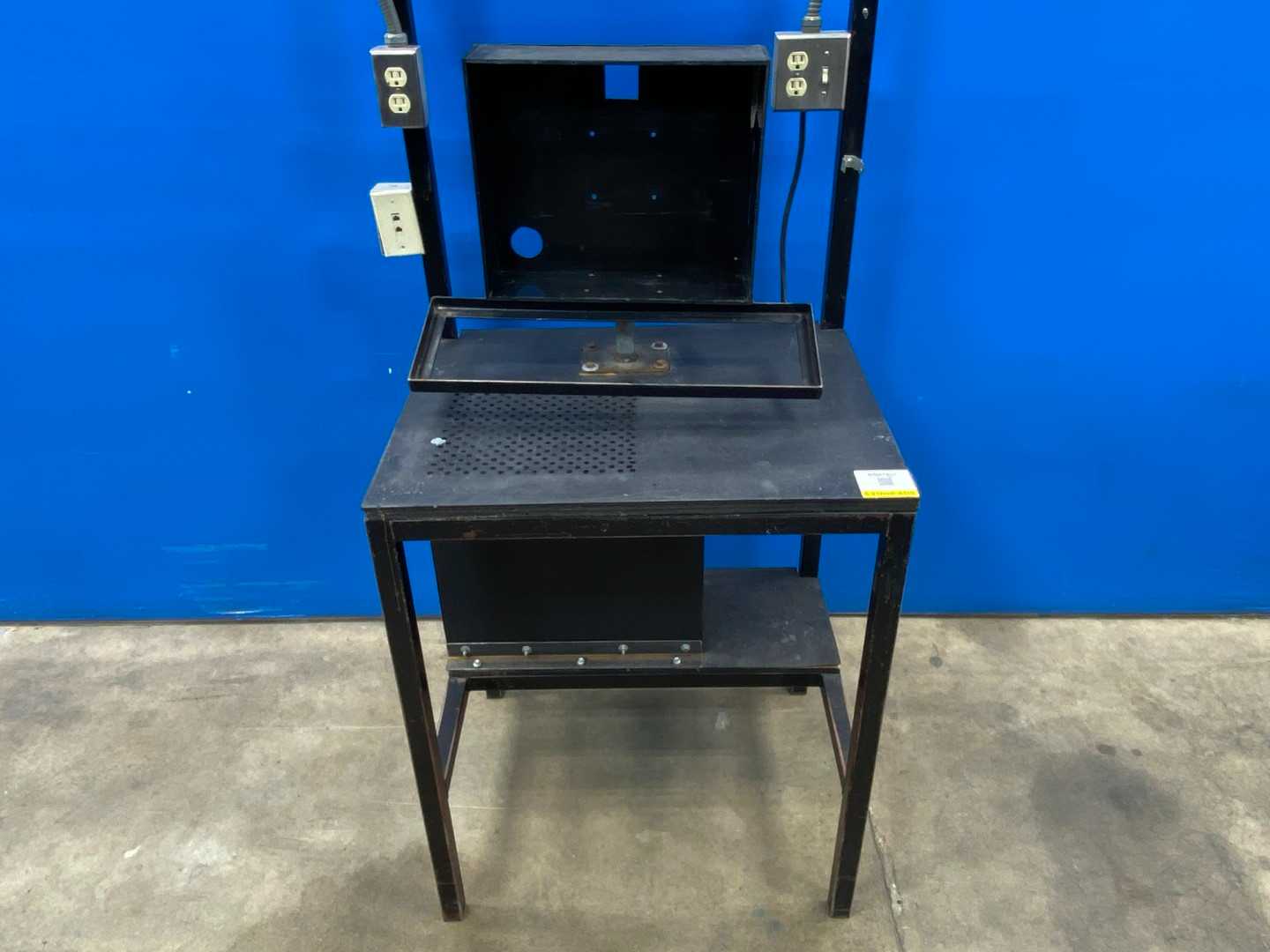 Black Table Workstation w/ Head Lamp