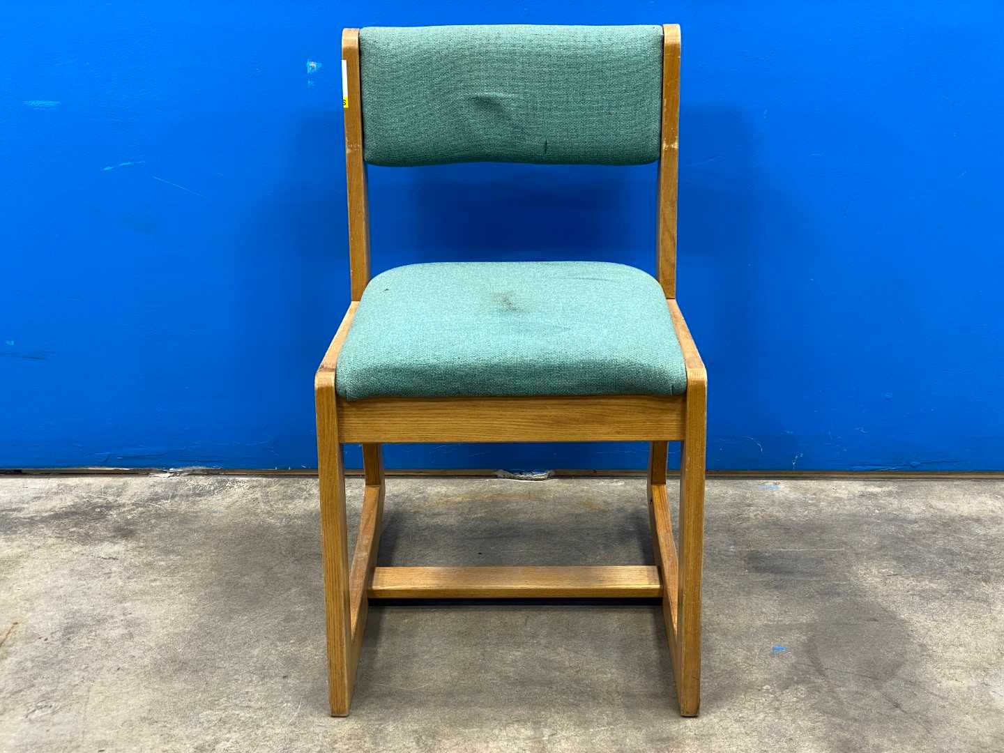 Wood Reception Chair (Green)