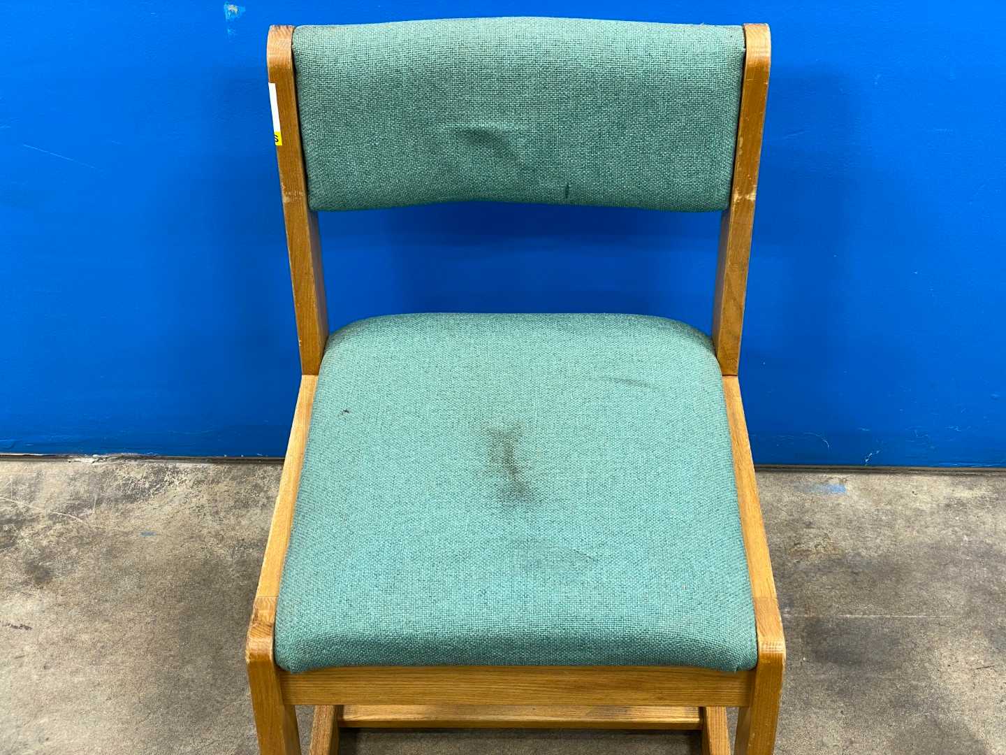 Wood Reception Chair (Green)