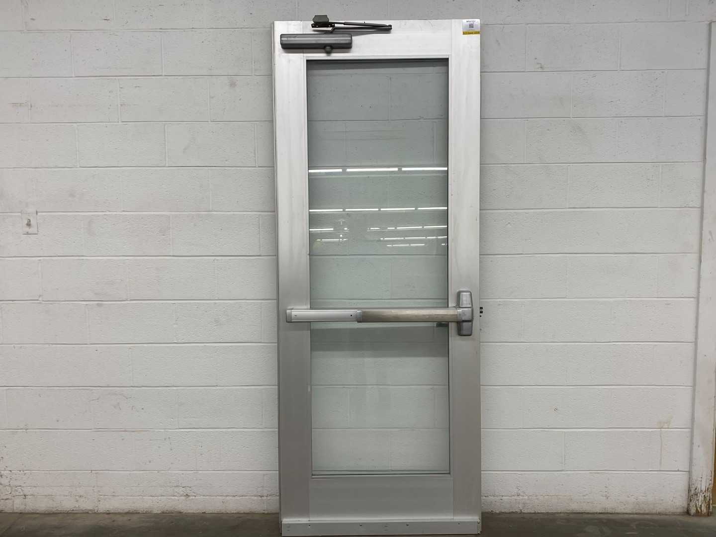 Aluminum Commercial door with Von Dupren Panic Bar