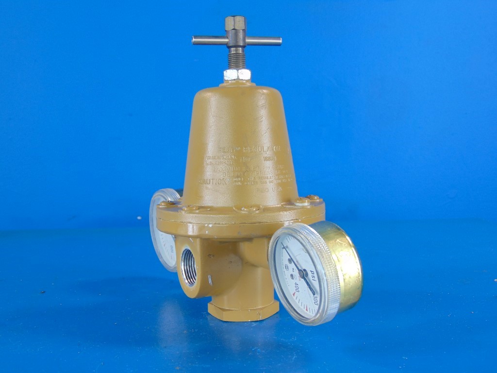 Rego Pressure Regulator 1686M Max Inlet Pressure w/Guages 400 PSI In 50-125PSI