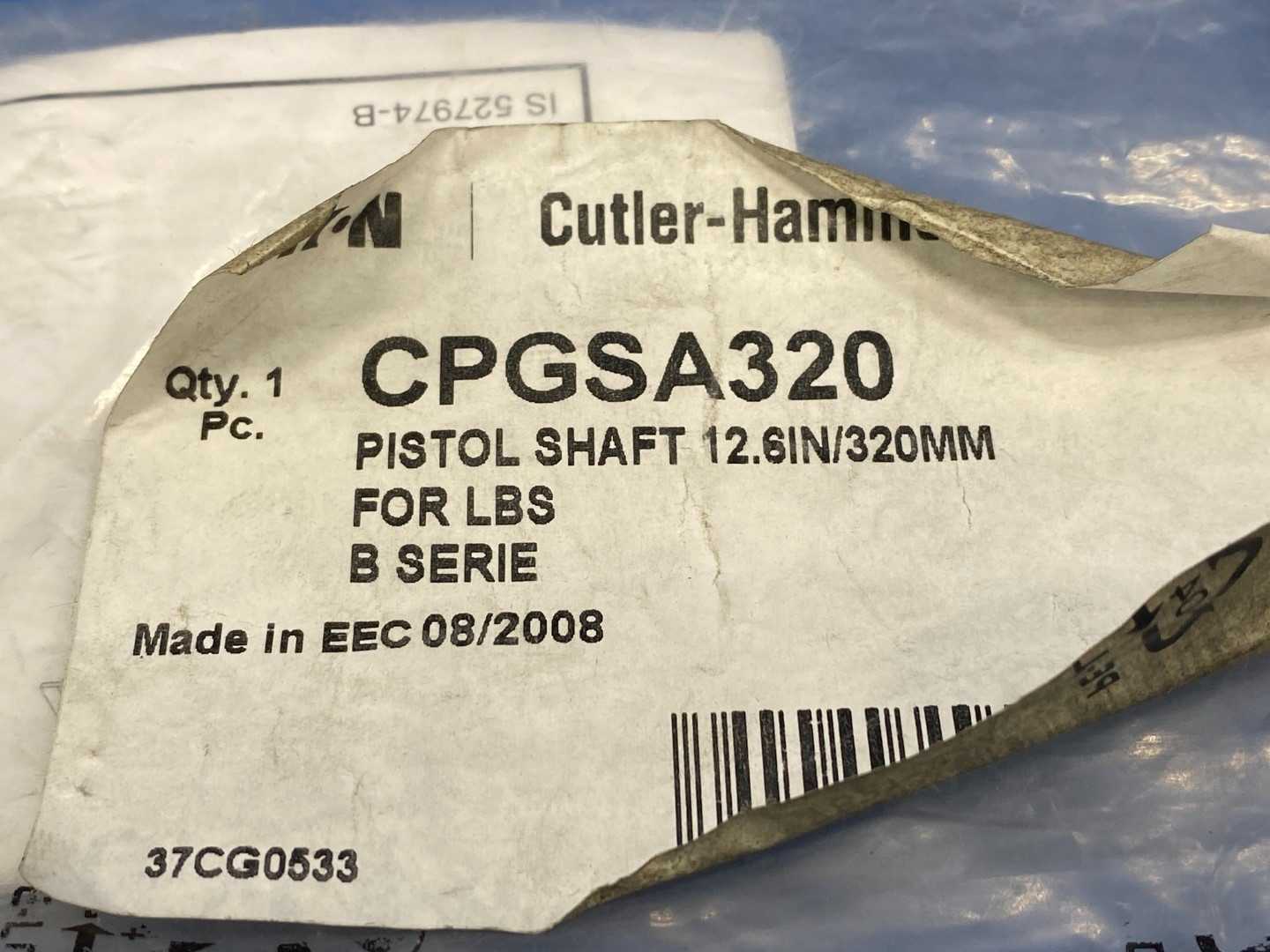 Cutler-Hammer, Pistol Shaft 12.6"(320mm) CPGSA320