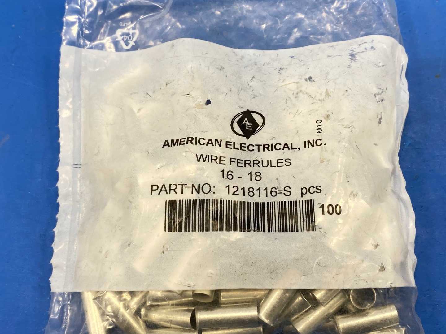 American Electrical Inc, Wire Ferrules 16-18 (Bag of 100)