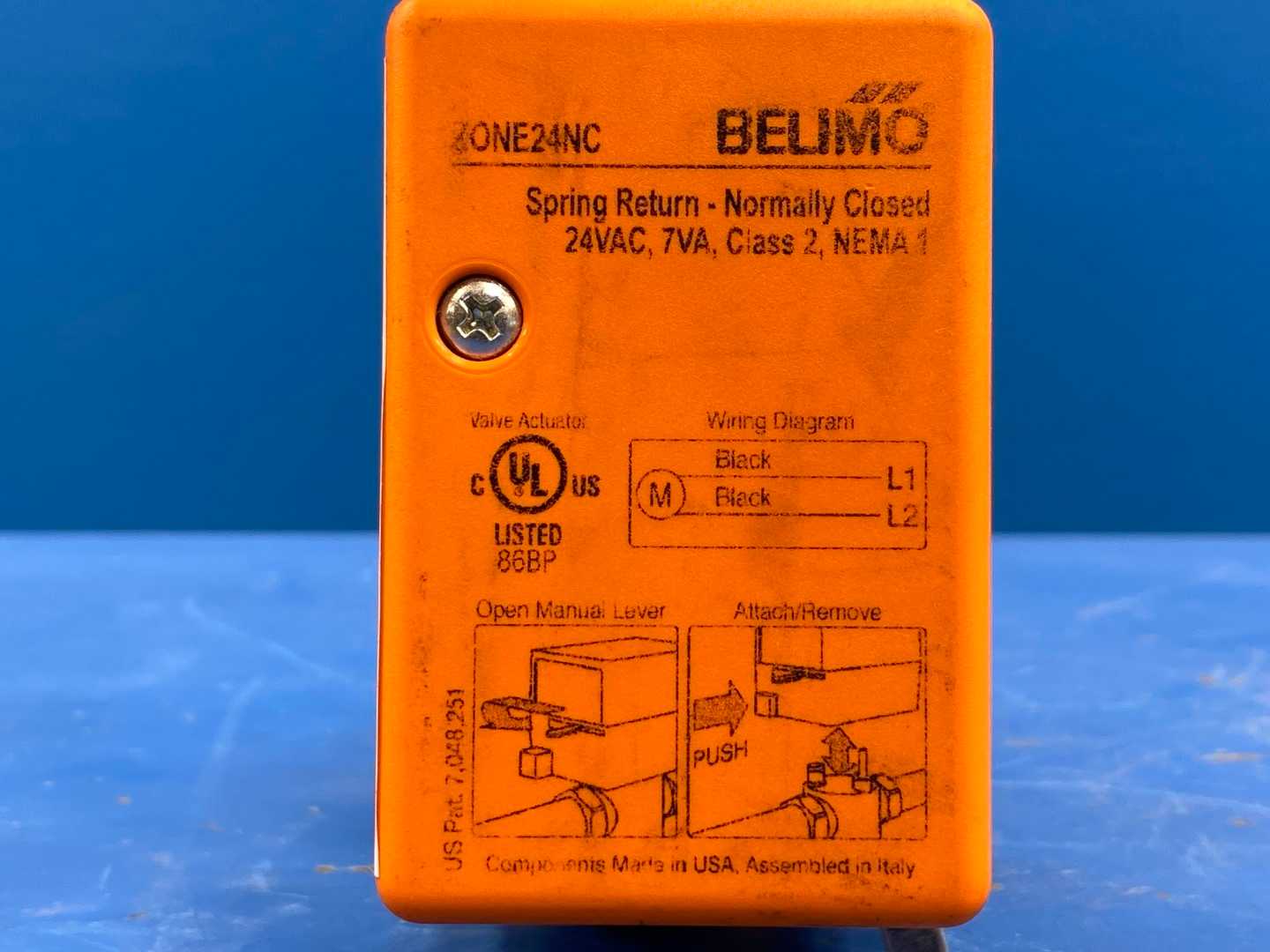 Belimo Z3ZS0068, ZONE325S-80+ZONE24NC, Spring Return 24VAC,7VA