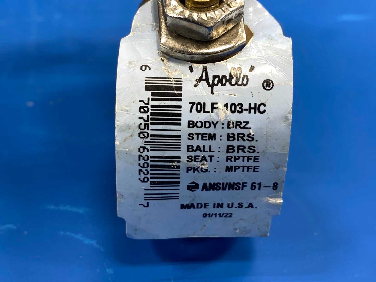 Apollo 70FL-103-HC, Ball Valve 1/2", 600CWP