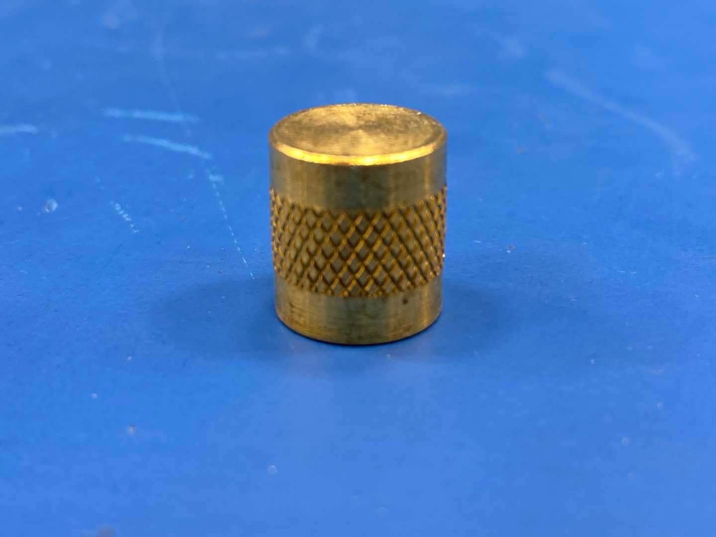 3/8"HVAC Brass Knurled Threaded Cap - Refrigerant Line Seal/Port Cover