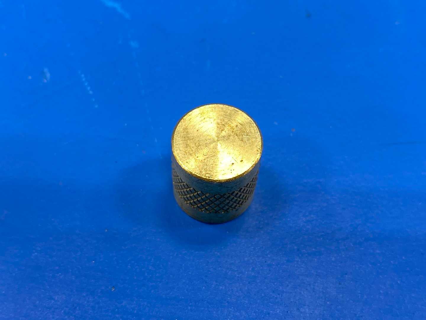 3/8"HVAC Brass Knurled Threaded Cap - Refrigerant Line Seal/Port Cover