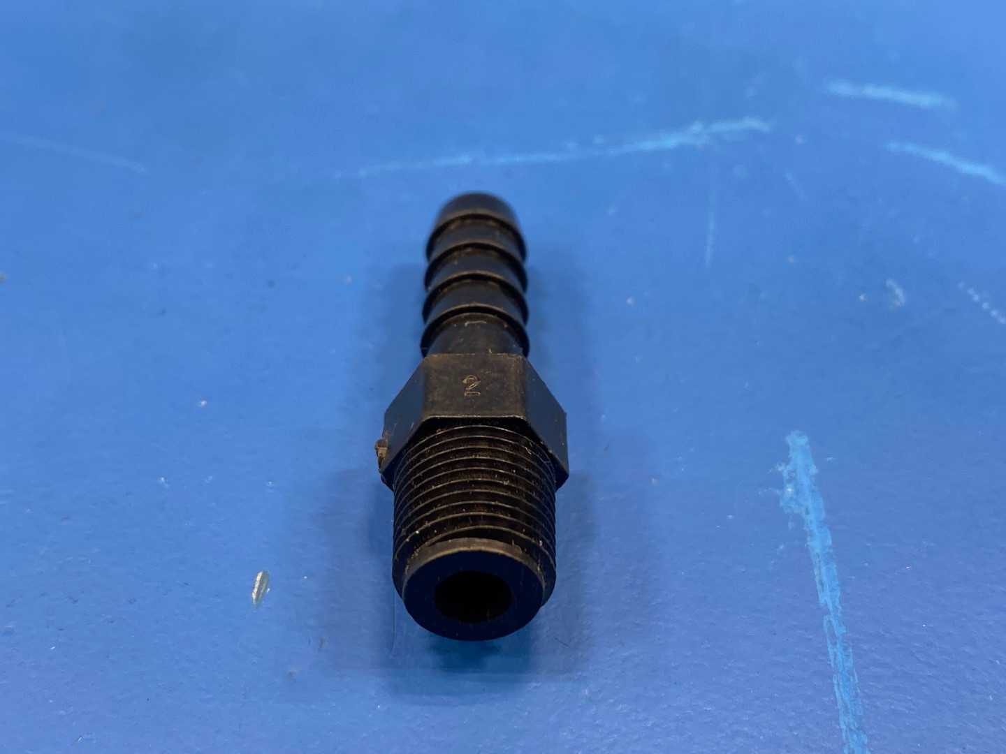 3/8" Black Nylon Straight Hose Fitting