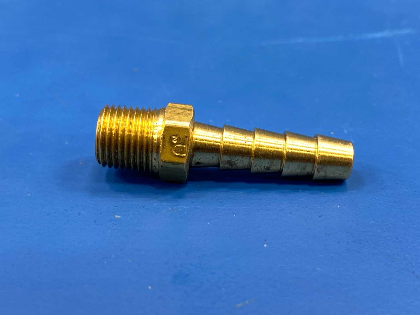 3/8" Brass Straight Hose Fitting 