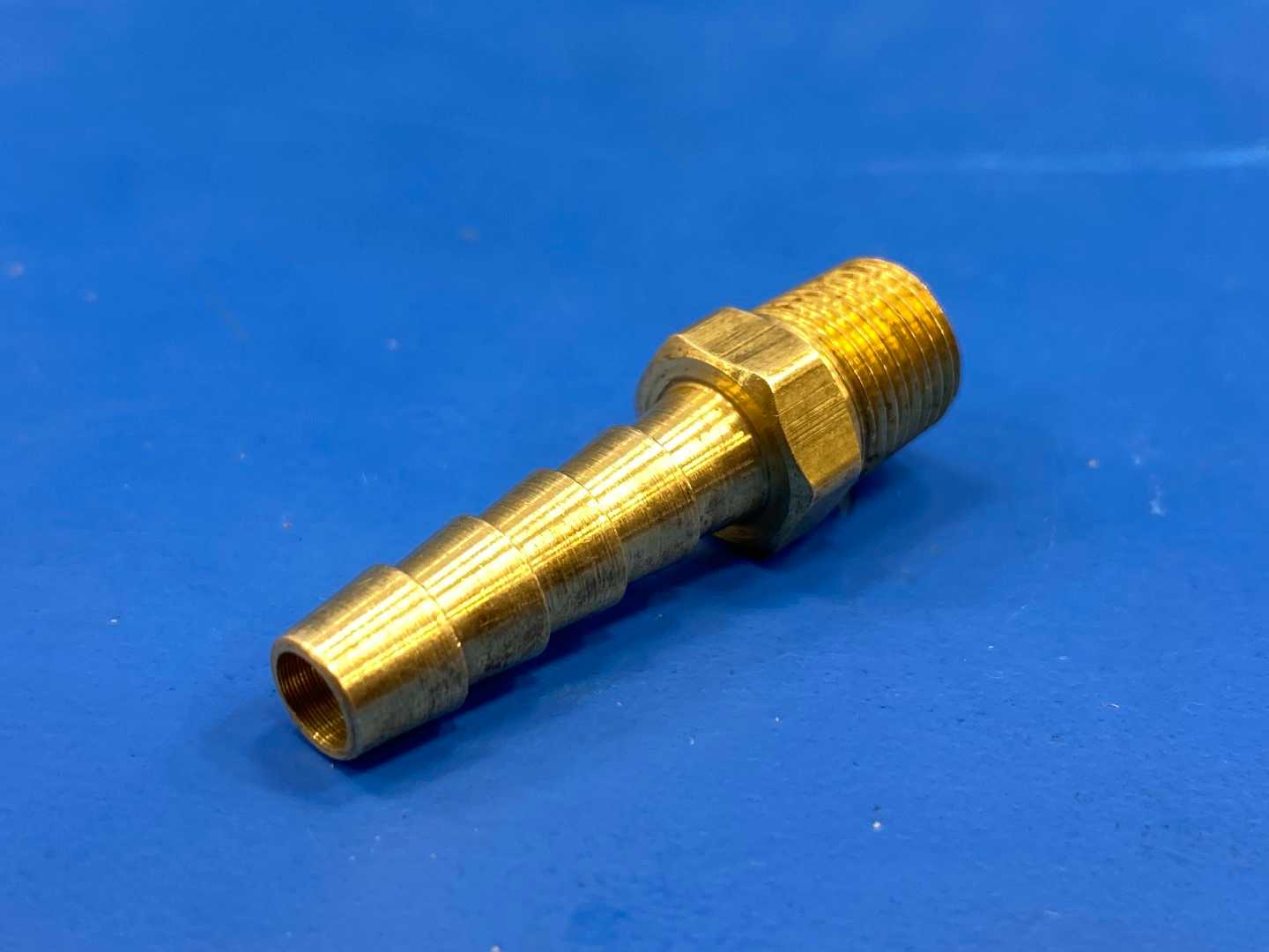 3/8" Brass Straight Hose Fitting 