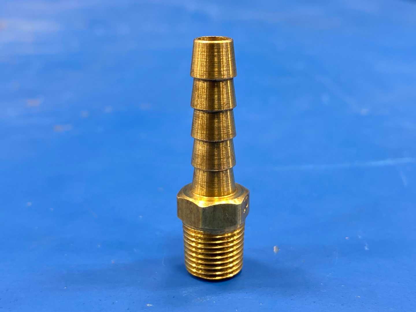 3/8" Brass Straight Hose Fitting 