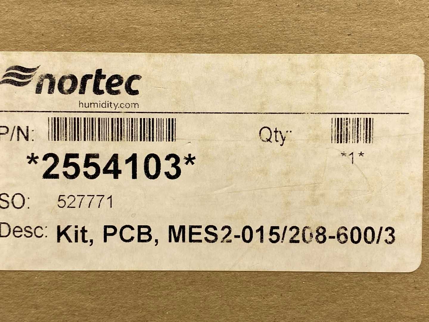 Nortec 255-4103 Kit: Pcb Mes2-015/208-600/3, CPU/Control Board
