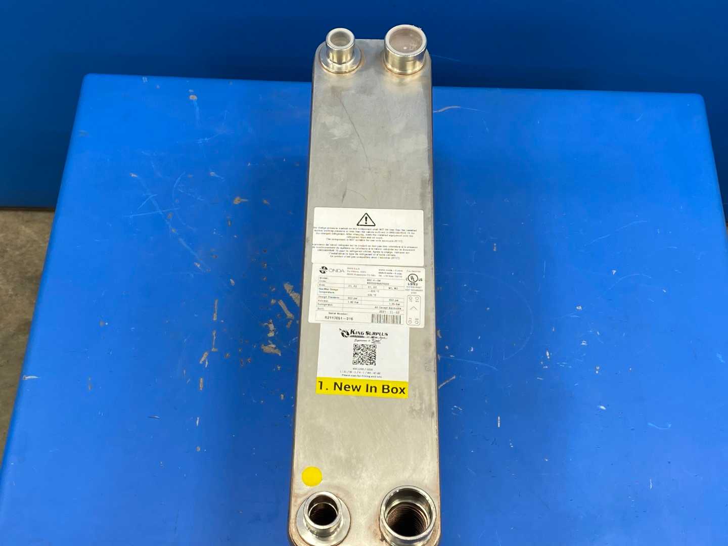 Onda Refrigerant Plated Heat Exchanger S82 H-84, 13-15Ton