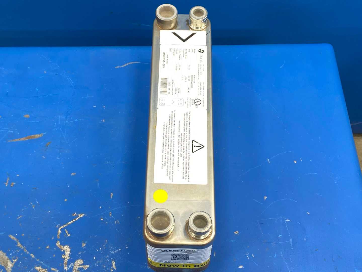 Onda Refrigerant Plate Heat Exchanger S09 H-38, 1-4Tons