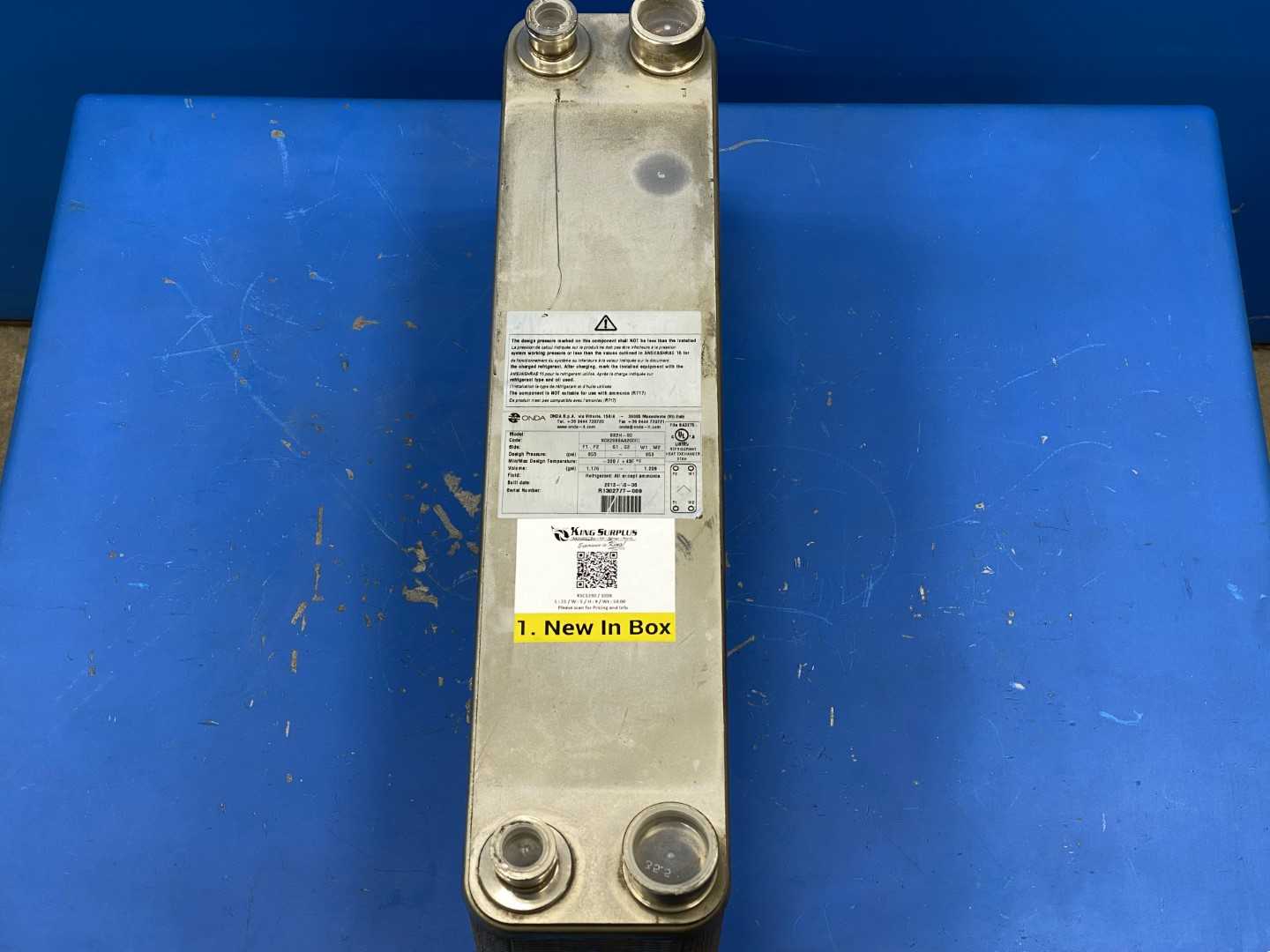 Onda Refrigerant Plated Heat Exchanger S82 H-80