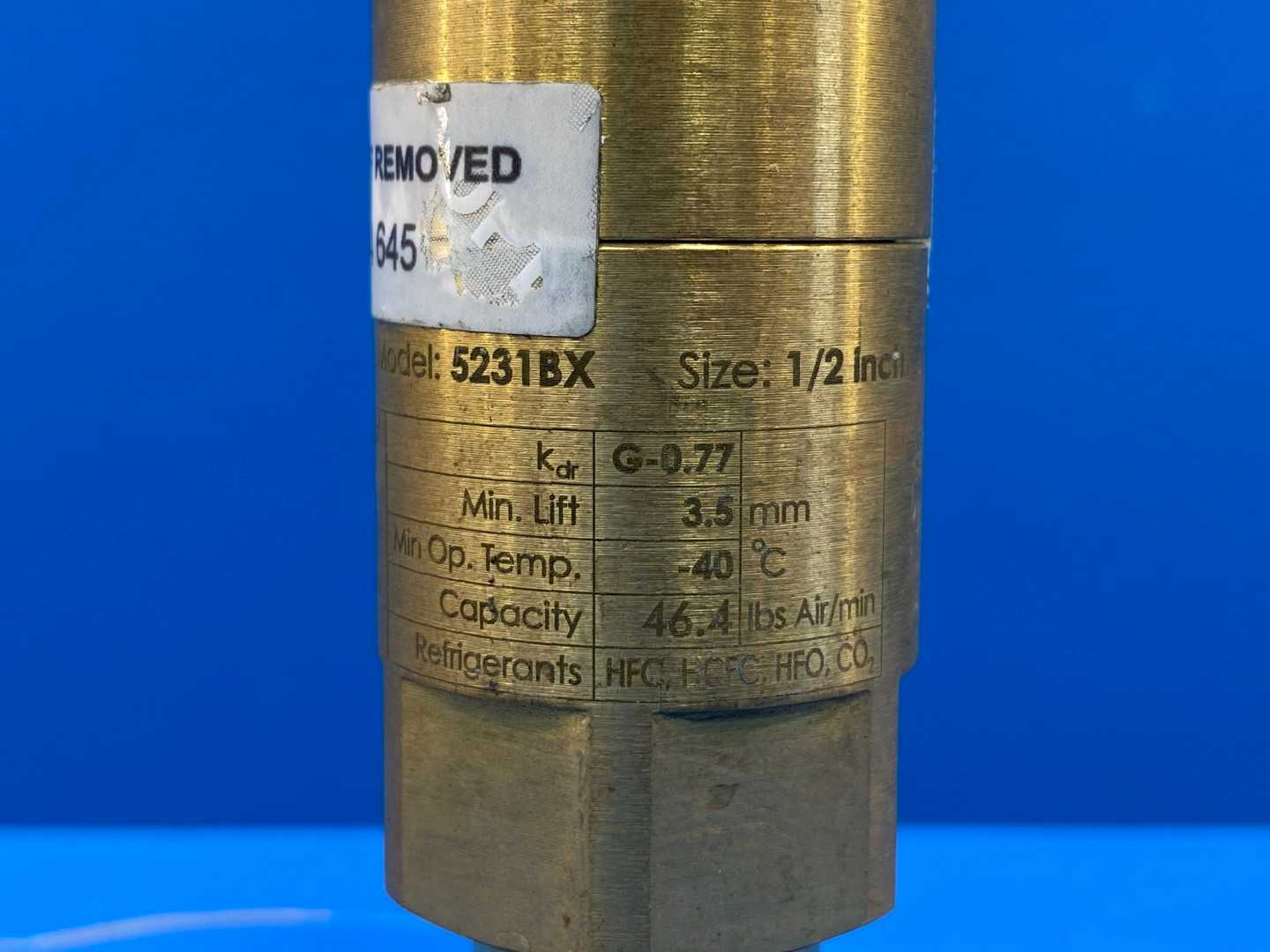 Henry 1/2" Pressure Relief Valve X series 5231BX