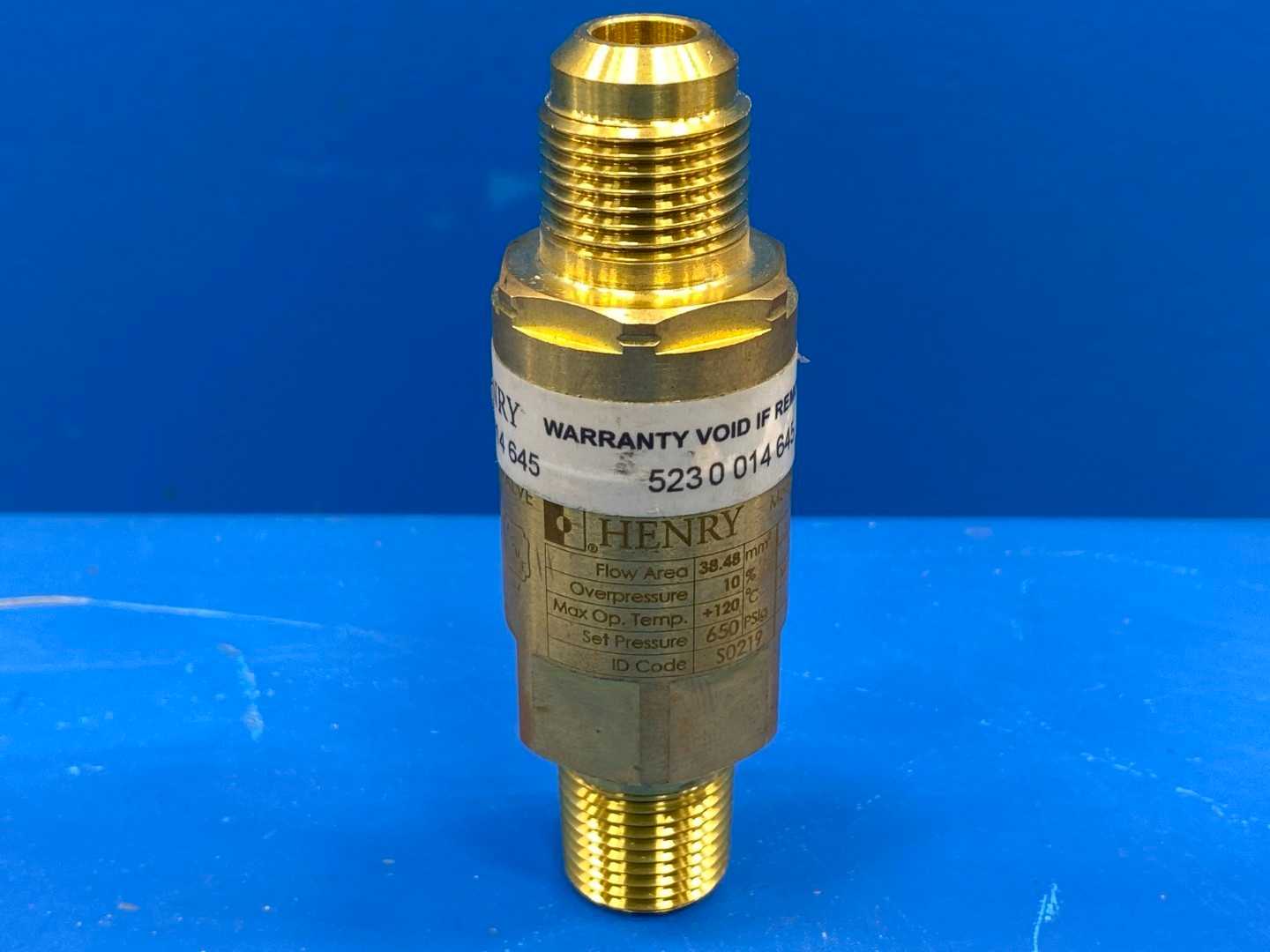 Henry 1/2" Pressure Relief Valve X series 5231BX