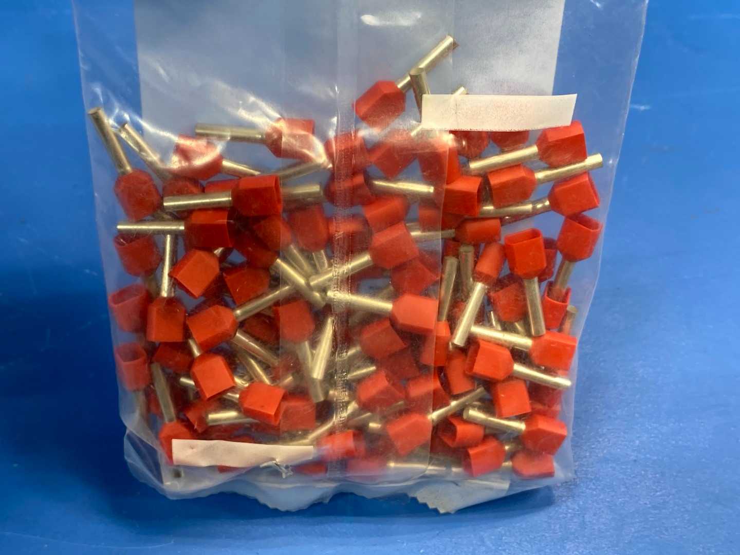 Red 2x1mm^2-10mm Red Twin-Wire Ferrules, 13101010-S