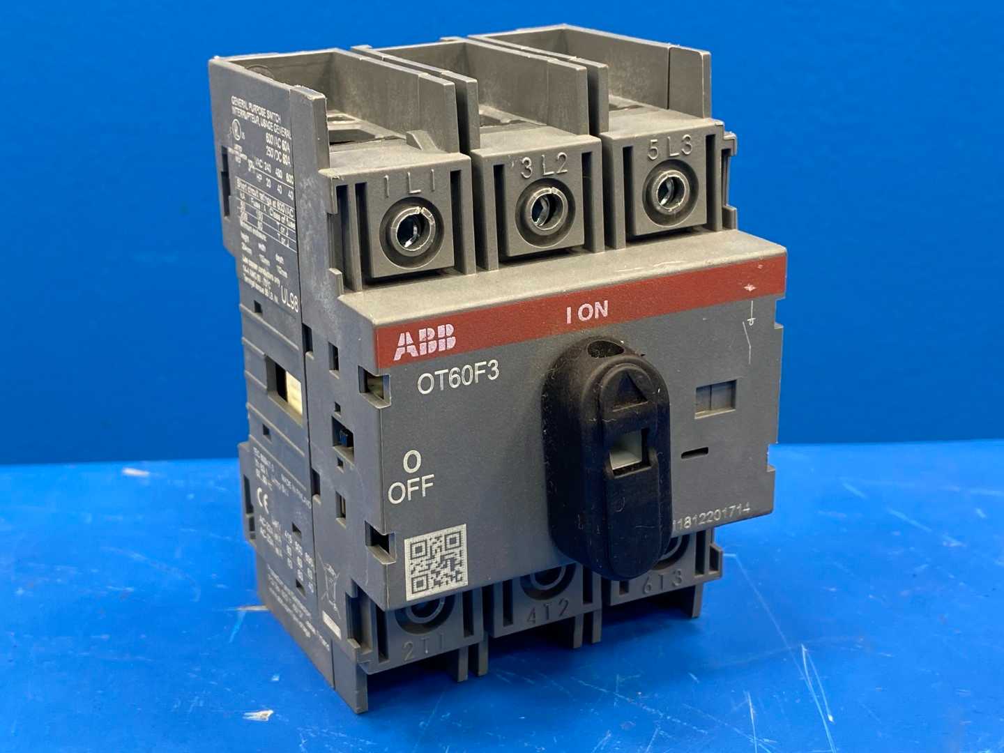 ABB OT60F3 Disconnect Switch, 60A/250VDC