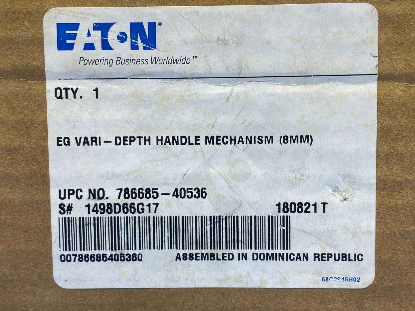 Eaton, EQ Vari- Depth Handle Mechanism (8MM)