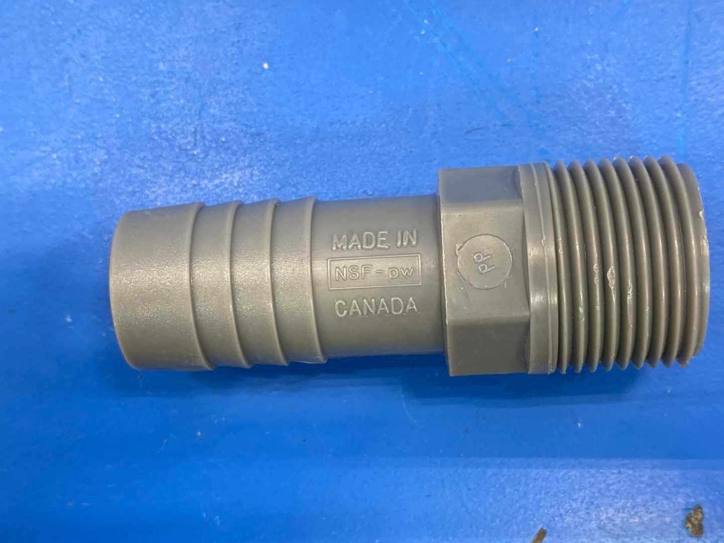 3/4" Poly Insert Male Adapter, 2731 