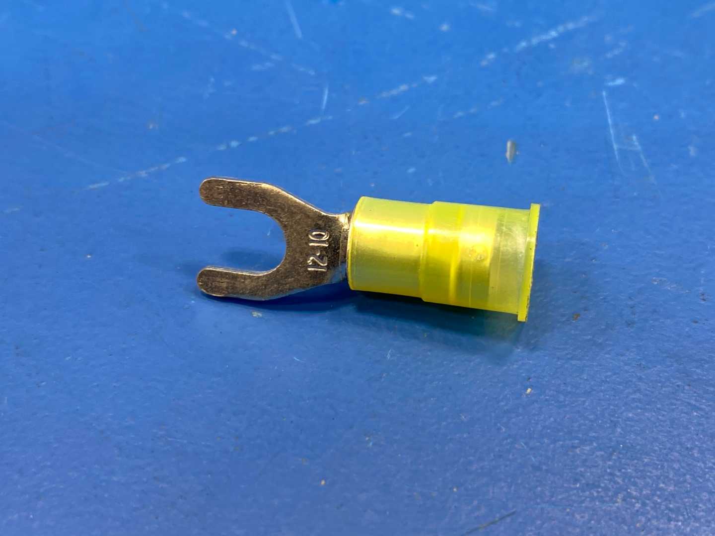 Yellow Insulated Spade Terminal 12-10 AWG