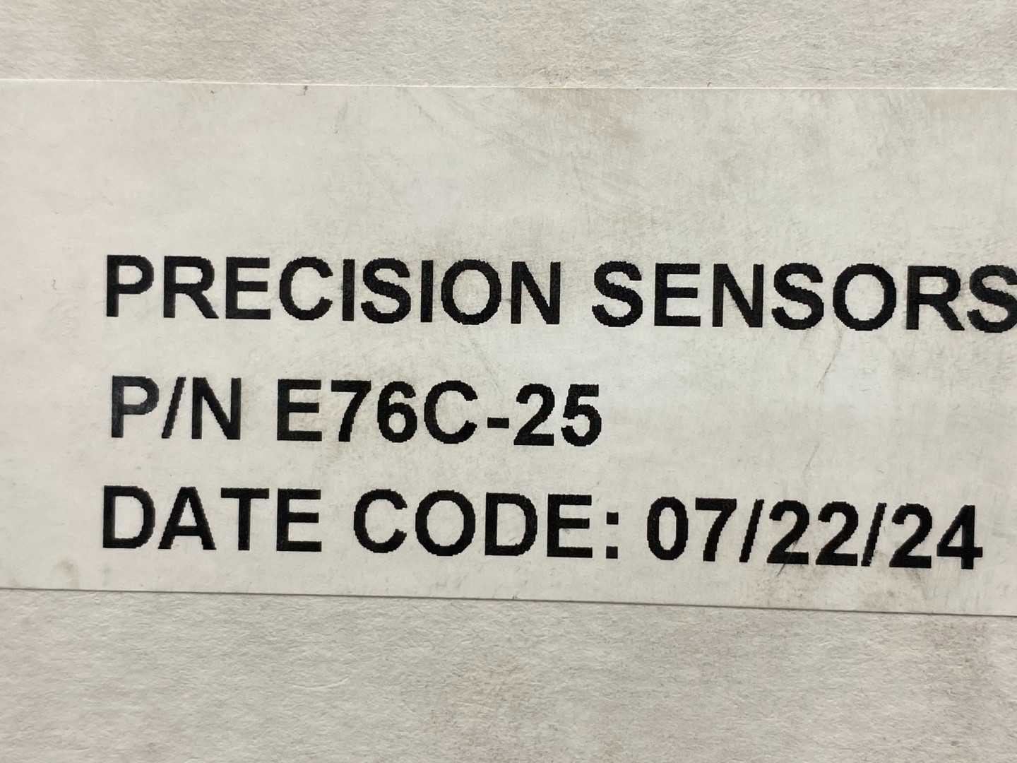 UE Precision Sensors Div. E76C-25 Absolute Pressure Switch 115VAC 5A 28VDC 1A RES