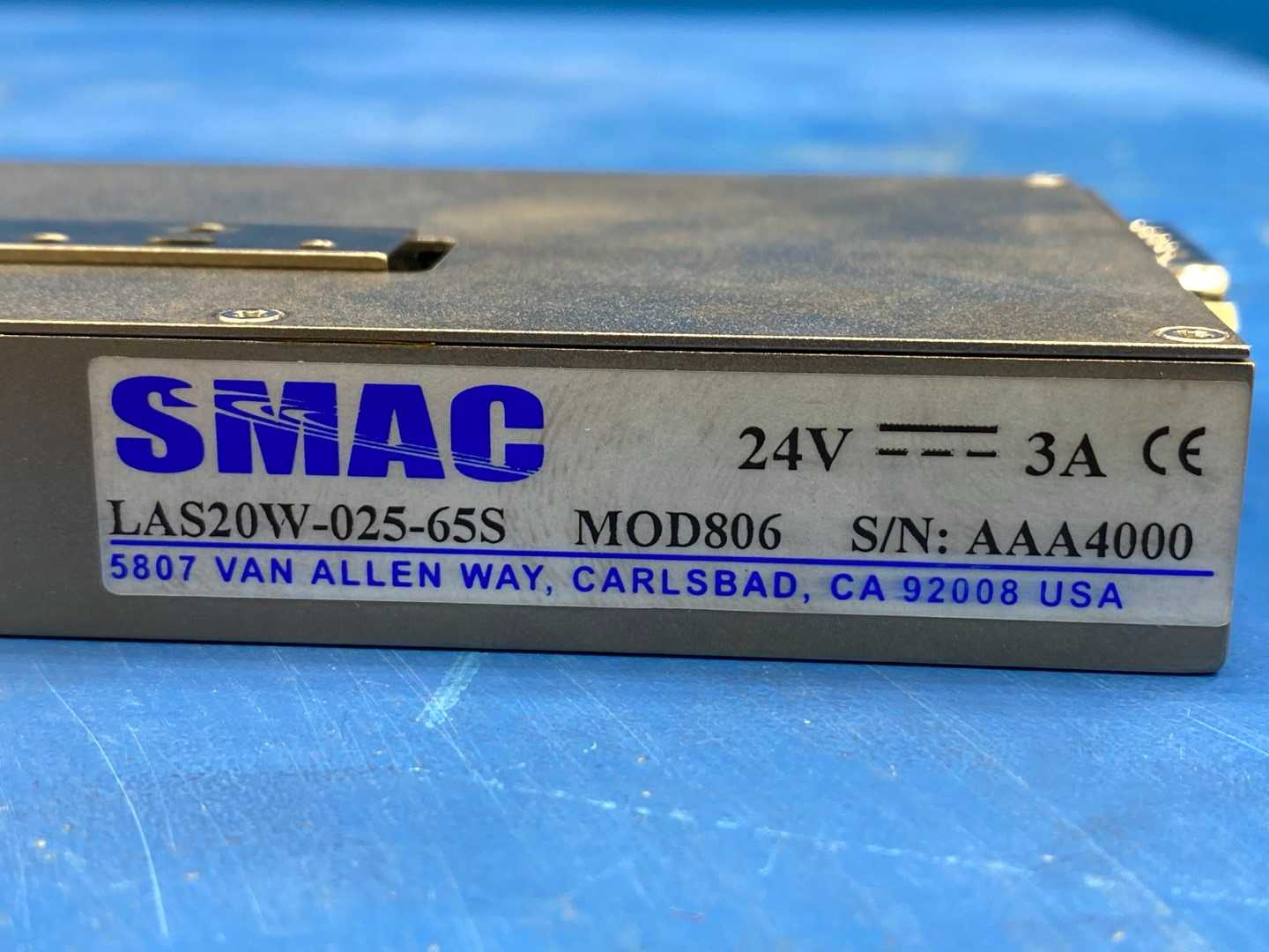 SMAC LAS20W-025-65S MOD806 actuator smac coil actuator