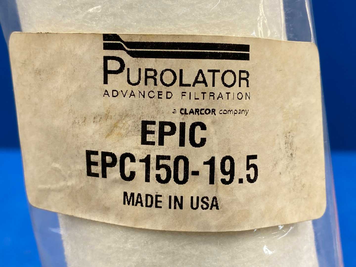 Purolator Advanced Filtration EPIC EPC 150-19.5 FILTER